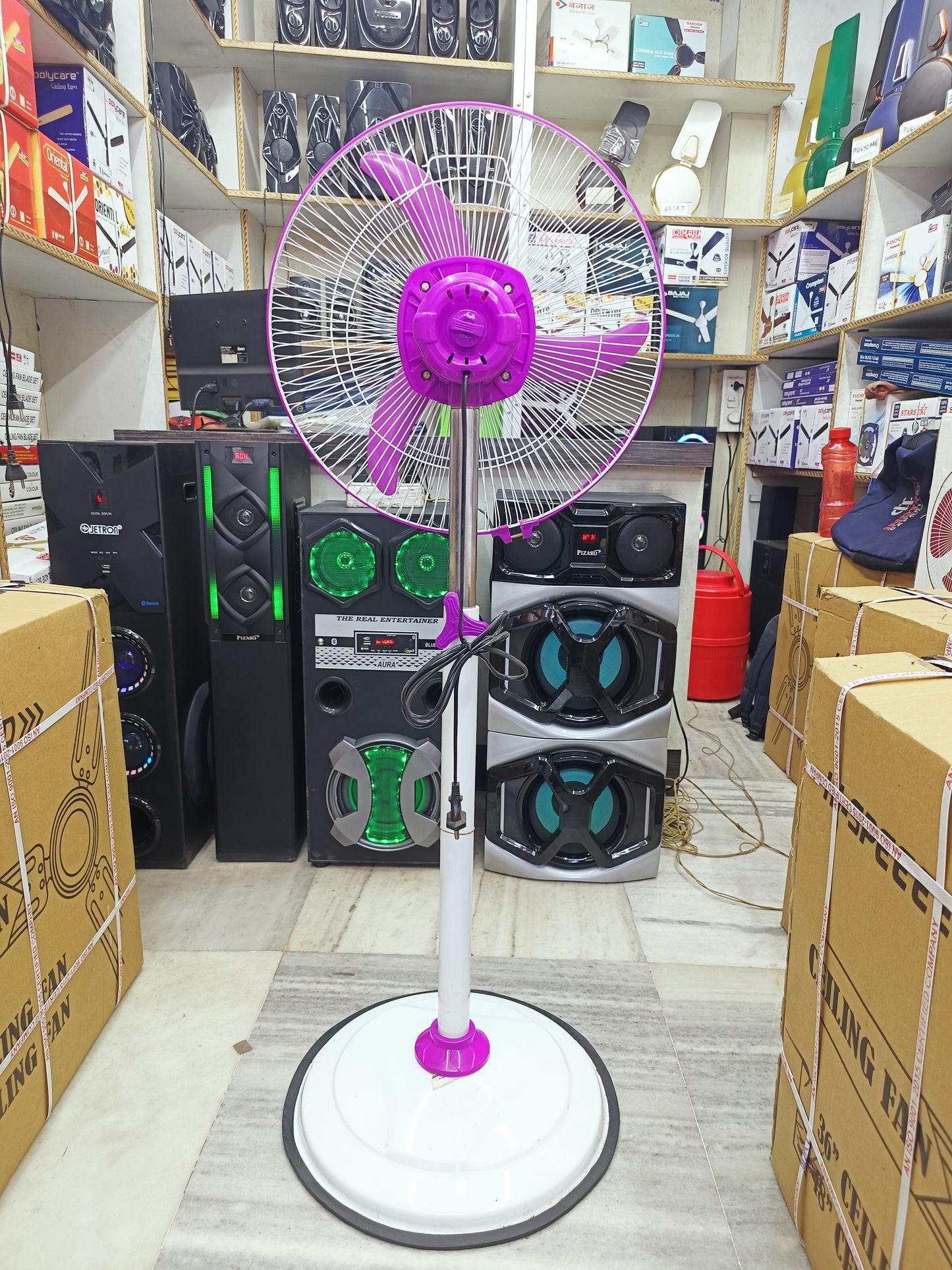 Compact High Speed Pedestal / Stand Fan (Speed Adjustable)