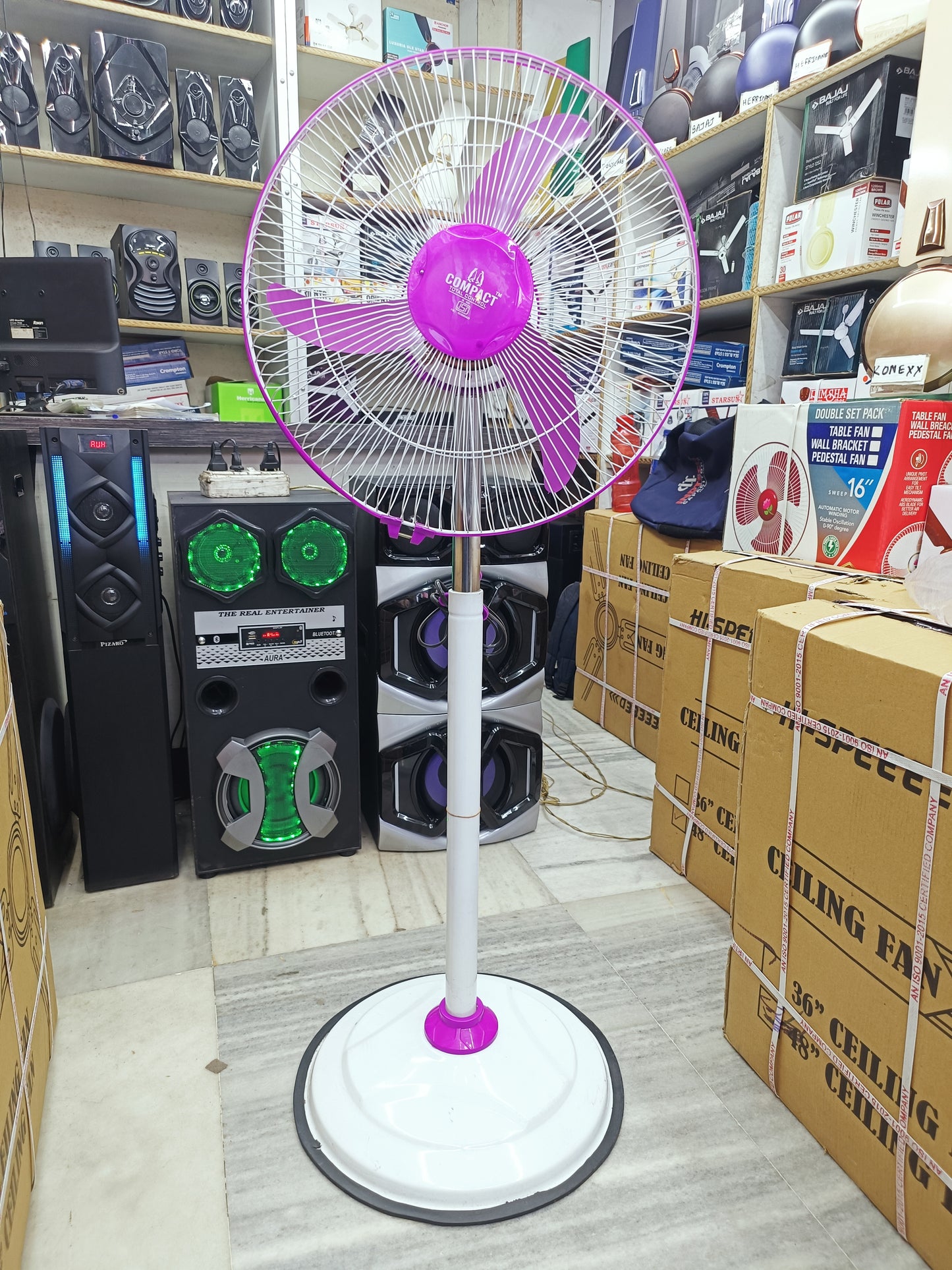 Compact High Speed Pedestal / Stand Fan (Speed Adjustable)