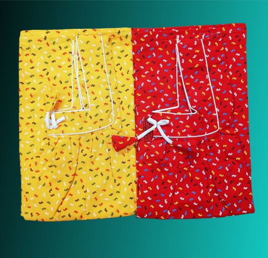 Jaishal square paipin Nighty  (2 Colour Set/2×182)