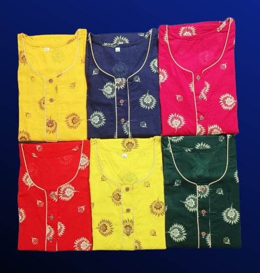 Jaishal Amaya 3-Quarter Sleeve XL Nighty  (5 Colour Set/5×195)